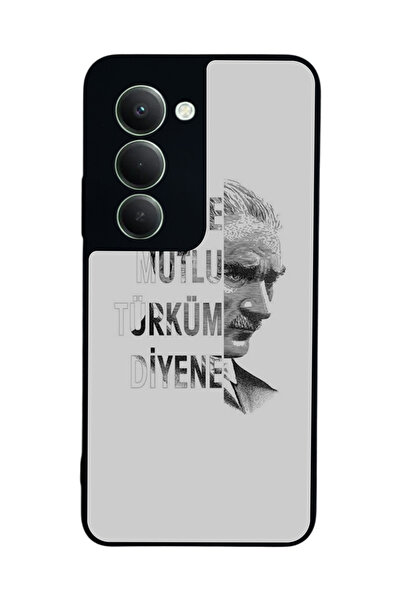 Aksel Kılıf متوافق مع هاتف Xiaomi Redmi 15 5G مطبوع، أسود غير لامع، سيليكون ن...