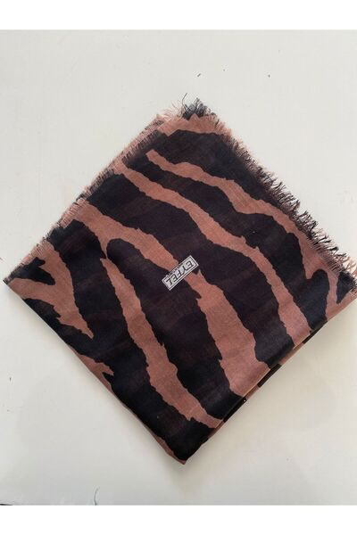 Eyfel Чорно-кавовий візерунок Тюльбант Письмо