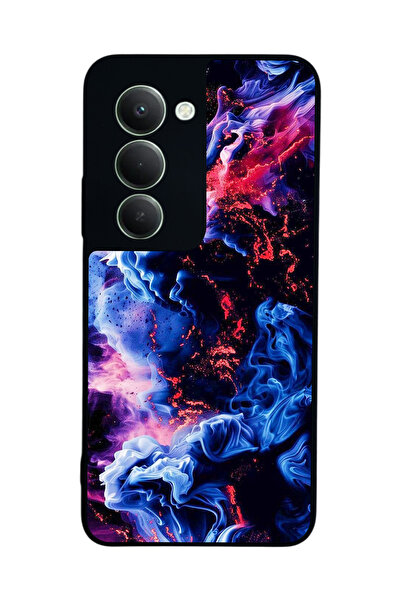 Aksel Kılıf متوافق مع هاتف Xiaomi Redmi 15 5G مطبوع، أسود غير لامع، سيليكون ن...