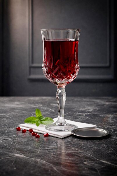 Maloria Lale Ayaklı Kahve Yanı Su Bardağı | 140ml - 6'lı