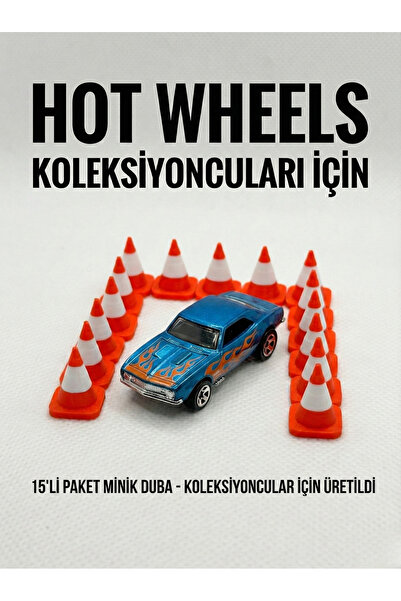SteraDesign Araba Koleksiyon Diecast 15'li Minyatür Trafik Duba Seti - İstifl...