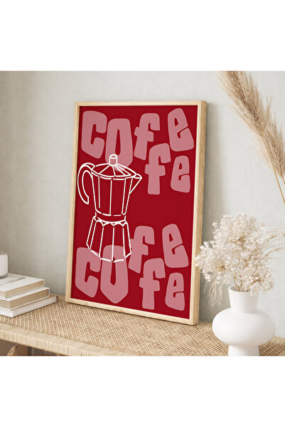 VOBA STORE VOBA çerçeve görünümlü mutfak kullanımına uygun coffee temalı mdf ...