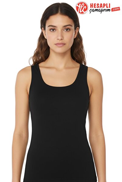 YILDIZ 2038 Plus Size Women's Sweat-Absorbing 100% Cotton Thick Strap Ribbed ...