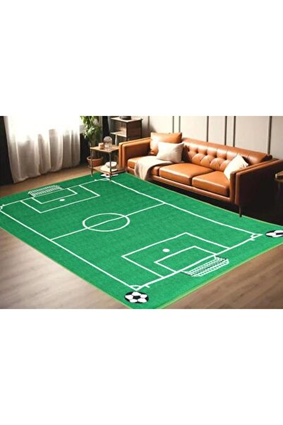 Or Carpet decorated with a football field print 100 x 150 cm