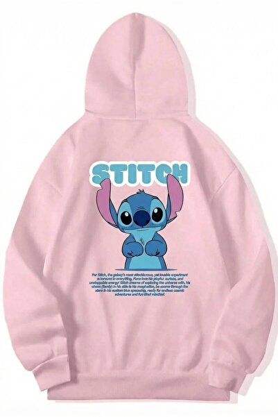 oneagılyazı Unisex Oversize Stitch Hoodie Black