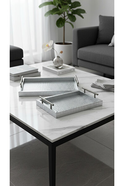 Generic A set of versatile serving trays with an elegant design