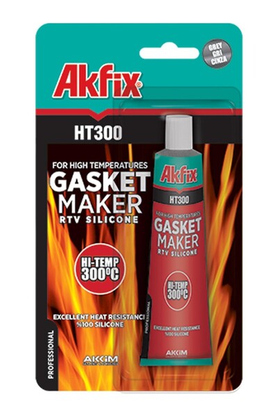 Akfix Ht300 Sıvı Conta Yüksek Isı Silikonu Kırmızı 50 gr