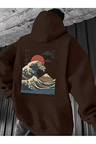 cc collection جايبون دالجا مطبوع قصة فضفاضة بغطاء رأس هوديي للجنسين