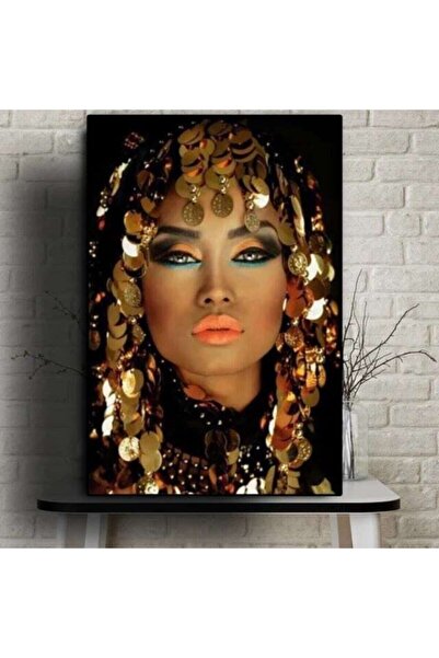 KanvasSepeti Tablou decorativ prințesă pe pânză, pictură în ulei, texturată, ...