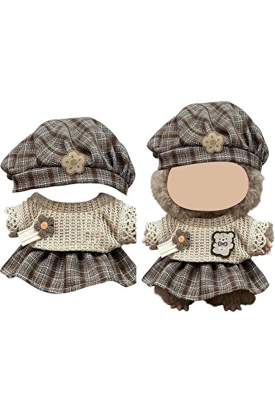 Generic Kastweif Handmade Crochet Clothes Set for Labooboo Dolls 15-17 cm