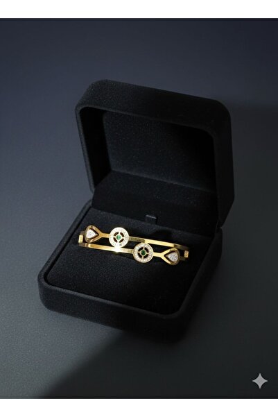 ELVİORA STORE مشبك فولاذي ذهبي اللون مقاوم للصدأ