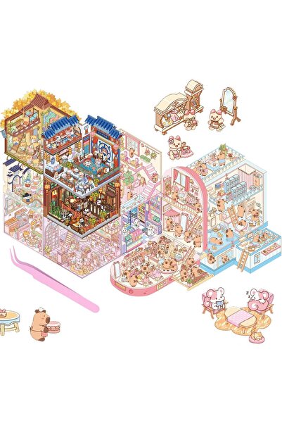 Generic مجموعة ملصقات ثلاثية الأبعاد للمنزل