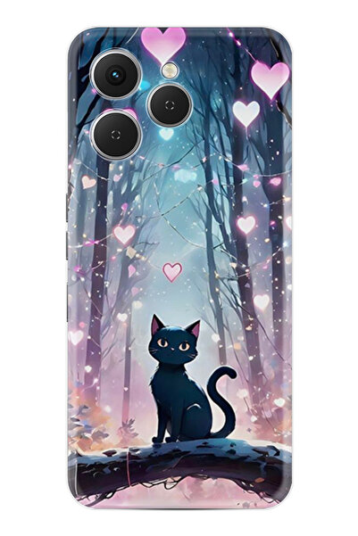 TECNO Spark 40 (Km5n) Kılıf Boutique Baskılı Resimli Love Cats Tree Pcode -050