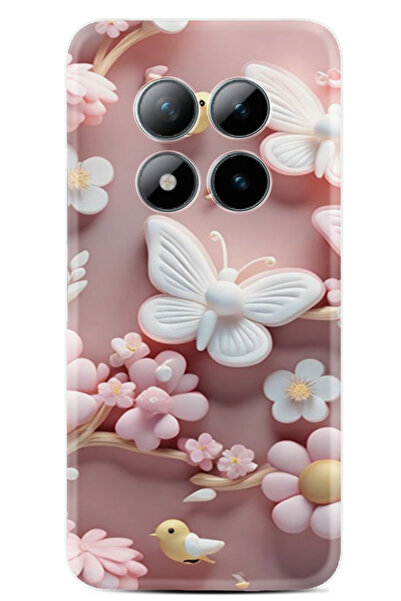 Kılıfland Xiaomi Redmi Note 15 Pro Kılıf Boutique Baskılı Resimli Pembe Keleb...
