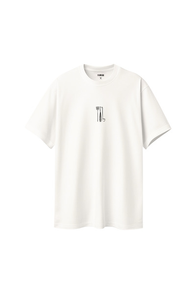 Premium Oversize %100 Pamuk Unisex Baskılı Tişört Stir Up