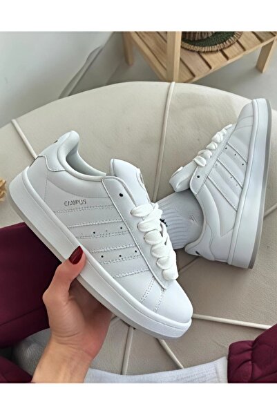 WITH EVERY STEP Unisex White Sports Shoes Sneaker