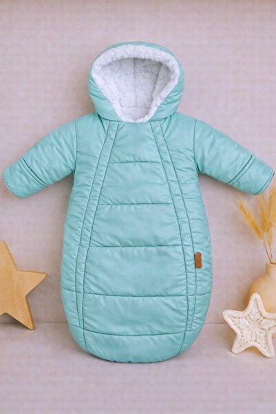 DeKuBaby İçi Welsoft Kürklü Yeni Doğan Bebek Kundak - Tulum Mont