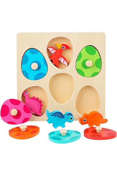 Generic مجموعة أحجية بيض الديناصورات للأطفال الصغار