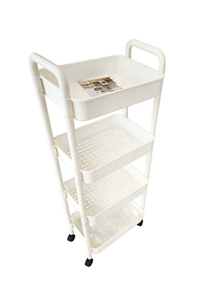 Generica عربة تخزين قابلة للطي بأربعة أرفف