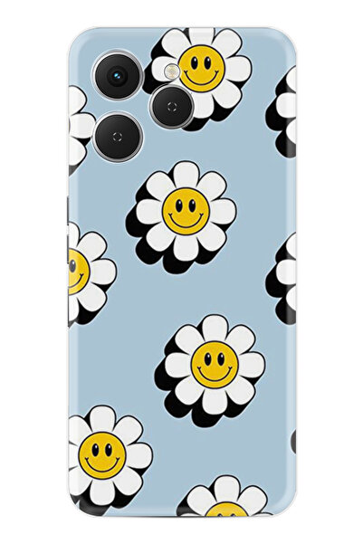 TECNO Spark 40 (Km5n) Kılıf Boutique Baskılı Resimli Gülen Papatyalar Pcode -023