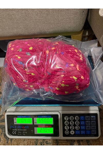 SÜSLÜTASARIM Himalaya festival kalın kadife ip (fuşya)(416 gram)