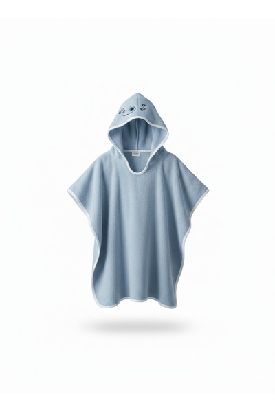 Soar Kids Aksesuar رداء حمام للأطفال بغطاء للرأس من القطن للبنات والأولاد