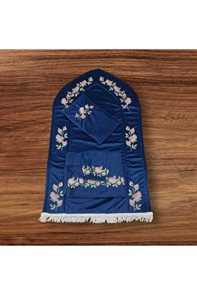 BIET ALMAFROSHAT طقم سجاد صلاه 3 قطعه ملكي مطرز