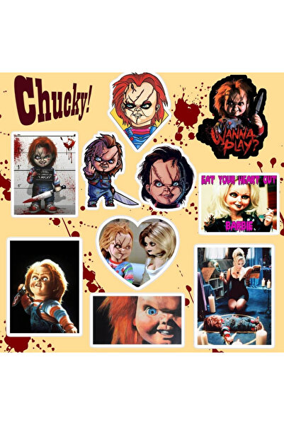 Clementine Jewellery Chucky Sticker Seti | Laptop Notebook Telefon Etiket Jou...