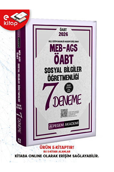 Pegem Akademi Yayıncılık 2026 MEB-AGS-ÖABT Sosyal Bilgiler Öğretmenliği Tamam...