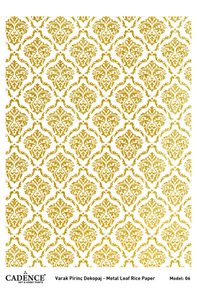 Cadence Altın Varak Pirinç Dekopaj Kağıdı - Model 6
