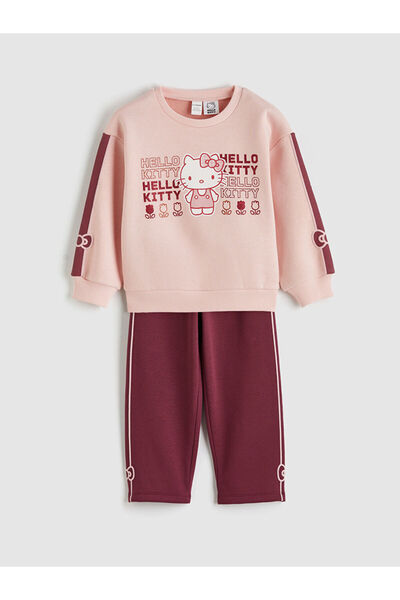 LC Waikiki Lcw Kids Pink Hello Kitty Printed Baby Girl Set