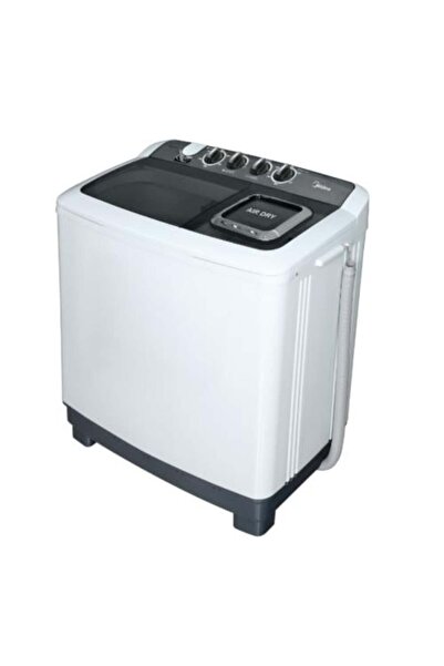Midea غسالة ملابس ذات تحميل علوي - حوضان - سعة غسيل 10 كجم وتجفيف 4.6 كجم - 3...
