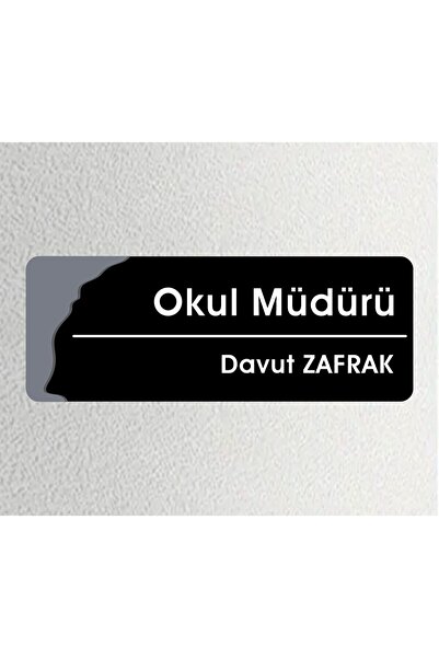 zafrakreklam Ofis Departman Kapı İsimliği, Yönlendirme Levhası siyah 24x9 Cm ...