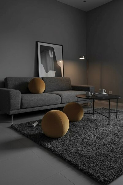 JACA Set de 3 perne decorative din catifea de dimensiune XXL, set de dimensiu...