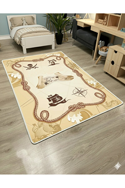 MyDecoRoom Makinede Yıkanabilir Kaymaz Taban Antialerjik Dekoratif Yumuşak Ço...