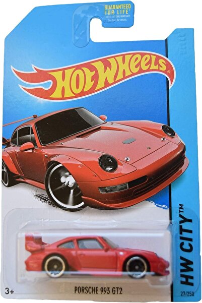 HOT WHEELS Porsche 993 GT2 HW CITY (BFC48) Kırmızı Yurtdışı Uzun Kartonet 2014