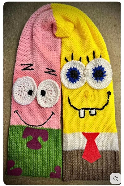 diğerr1 Spongebob Scarf, Children'S, Youth Scarf