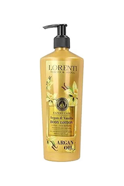LORENTİ لوريتي كريم الجسم لوشن زيت الأركان فانيليا لوشن الجسم مغذي للغاية متع...