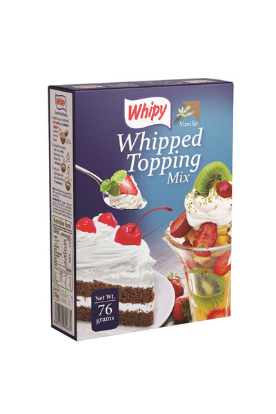 Whipy مزيج كريمة التزيين المخفوقة، بنكهة الفانيليا، 76 غرام