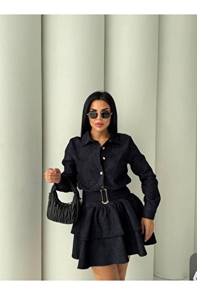 ZAREZ COLLECTİON KOT ELBİSE