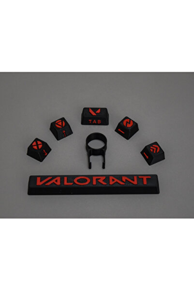 Orbitlab3d Valorant Keycaps Mekanik Klavye Tuşu - 6 Adet