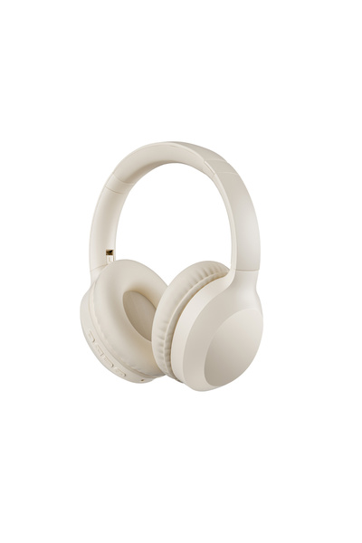 Boğazören Samsung İphone 15-16-17 pro max Uyumlu Beyaz Kablosuz Kulak Üstü Ku...