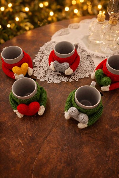 Hızlı Bardaklar amigurumi 5li kupa bardak