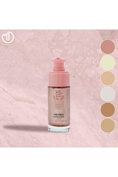 Moda Beauty Moda Beauty's "Stay Fresh Glow" liquid highlighter for cheeks.