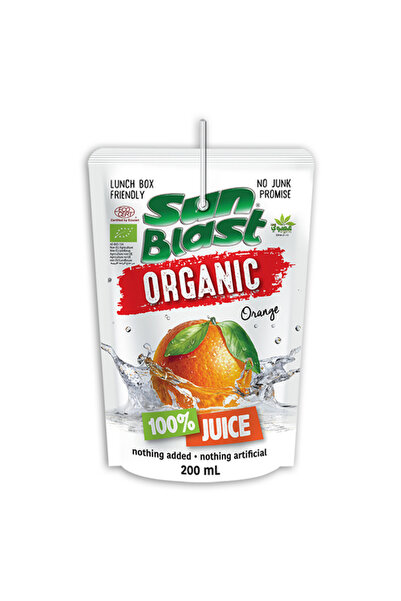 Sun Blast عصير برتقال عضوي، 200 مل