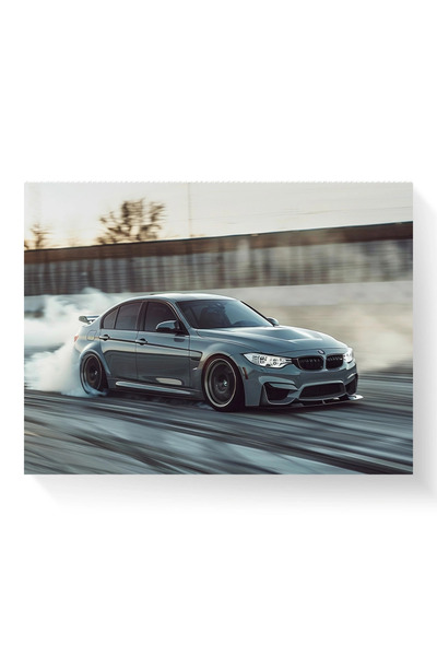 Printees Tablou Burnout BMW - Canvas pe șasiu