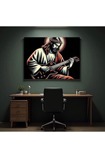 Printees Tablou - Isus la chitară - Canvas pe șasiu