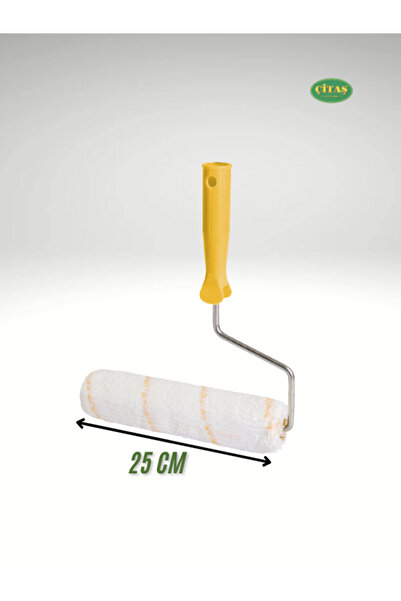 ÇİTAŞ 25 CM TAVAN BOYASI - DUVAR BOYASI İÇİN SARI PLASTİK RULO BADANA RULOSU.