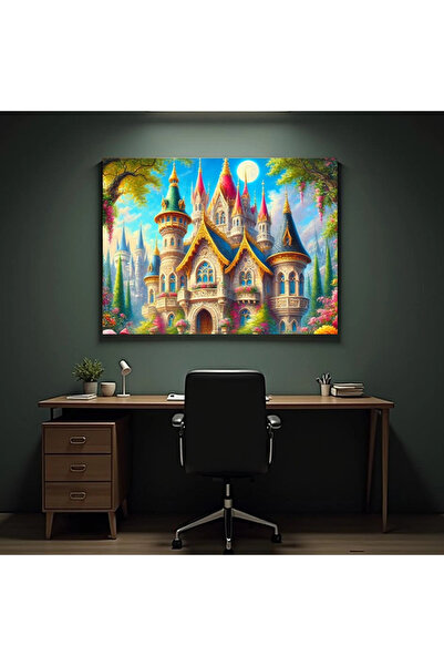 Printees Tablou - Castel Fantezie - Canvas pe șasiu