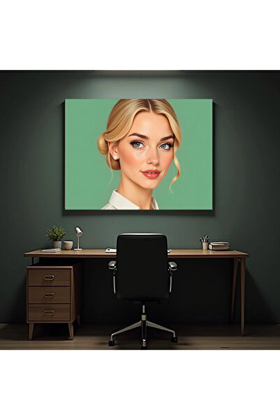 Printees Painting - Portrait of a girl - Canvas on frame